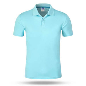 Logo promotionnel personnalisé couleur unie couleur unie vierge polo brodé pour hommes - Product Image 3