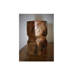 Wood Flower Vase <b>Desktop</b> Round Planter Matt Black and Natural New Style <b>Desktop</b> Pot with Sale - Product Image 6