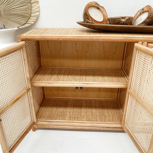 Cabinet Cupboards Modern Rattan Cupboard Storage Cabinets Wholesale for Dining Room & <b>Kitchen</b> - Product Image 6