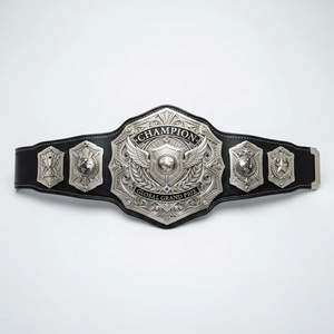 Ceinture de championnat de boxe unisexe en PU, plaquée or, équipement d'entraînement durable pour les arts martiaux, logo personnalisable - Product Image 3
