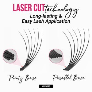 CharmLash Lash Suministros tecnológicos Venta al por mayor Abanicos de pestañas prefabricados Suministros de extensión de pestañas Cómodo tallo largo Base puntiaguda Super suave - Product Image 2