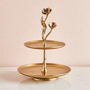แท่นวางเค้กทรงต้นปาล์มสไตล์ทรอปิคอลสีทองอะลูมิเนียม งานโบราณ ขนาดสั่งทำได้ ดีไซน์แปลกใหม่ - Product Image 6