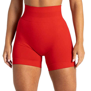 Pantalones cortos transpirables de yoga para mujer personalizados con realce de glúteos, sin costuras, cintura alta - Product Image 5
