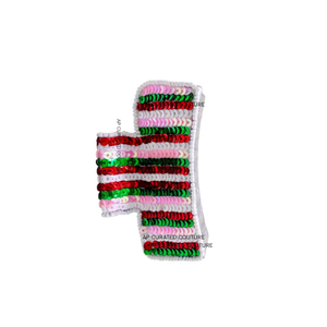 Handmade Multi-Beaded <b>Hair</b> <b>Claw</b> Clip for Women Girls High Quality Fashion Jewelry Classic Christmas Candy Design Beaded <b>Claw</b> - Product Image 3