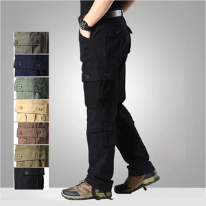 Pantalon cargo léger à taille moyenne et respirant pour hommes, été, printemps, vêtements de travail en coton, grande taille 6XL, jogging d'escalade décontracté - Product Image 4