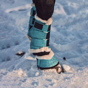 Ensemble de tapis de selle pour cheval bleu de qualité supérieure personnalisable, dressage, saut d'obstacles, doublure en tissu confortable, fournitures d'équitation, équitation - Product Image 5