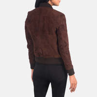 Chaquetas de mujer Chaqueta de cuero de gamuza Elegante Slim Fit Casual Prendas de abrigo Textura suave Ligero Abrigo de moda diario