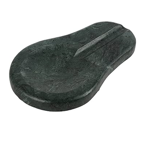 Cuchara de mármol descansa asiento cuchara de madera asiento titular hogar para color negro color madera natural artesanía natural - Product Image 1