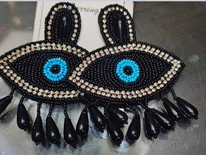 เครื่องประดับแฟชั่นสุดหรูสำหรับผู้หญิงต่างหูปักลายลูกปัดรูปทรงเรขาคณิตทำมือ JH-1983ดีไซน์ใหม่ - Product Image 2