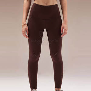 Servicio OEM Leggings de yoga sólidos de cintura media para mujer Transpirable Ligero Ropa de gimnasio de secado rápido Mejor precio para la venta en línea - Product Image 4