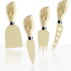 Juego de tablas de queso de madera de mármol blanco con base de madera Juego de queso de 4 piezas para uso como regalo Disponible en diferentes diseños - Product Image 4