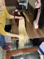 613 blond miel 100% extensions de cheveux humains vierges brésiliens 8-40 pouces faisceaux droits d'os 100% cheveux humains vierges