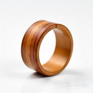 Bague en bois d'acacia artisanale | Bande légère rustique | Cadeau de bijoux unisexe pour hommes femmes - Product Image 6