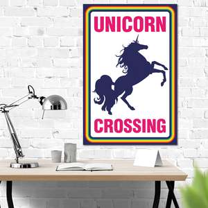Affiche de style moderne Unicorn Crossing pour décoration murale - Product Image 3