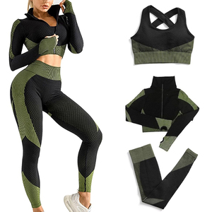 Tenue de yoga d'été sans manches très élastique Vêtements de fitness pour femmes Vêtements de sport taille haute Vêtements de gym et vêtements de sport ensembles de fitness - Product Image 1