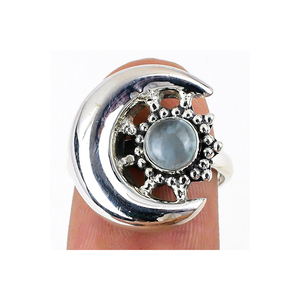 925 bague en argent Sterling massif avec pierre précieuse améthyste pierre de naissance OEM pour mariage saint valentin cadeau pour petite amie - Product Image 3