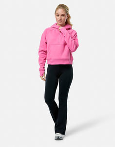 เสื้อฮู้ดผู้หญิงซิปรูดซิปขึ้นไหล่ปล่อยพระอาทิตย์ตกแบบไดนามิกทันสมัย - Product Image 3