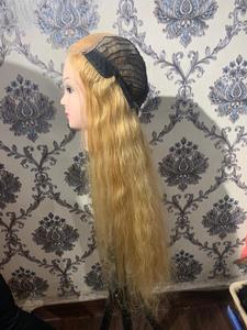 วิกผมเรมี่ลูกไม้สีน้ำตาลอ่อนขนาด40นิ้วจากอินเดียผมธรรมชาติแบบผมลอนแบบแอฟโฟรผมหยิกผมคนผมเป็นมัดผมแบบตรง - Product Image 2