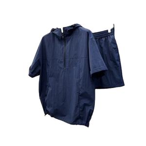 Camisa informal con cremallera para hombre, conjunto corto de dos piezas, calzado deportivo para hombre, ropa holgada con cremallera, ropa informal - Product Image 1