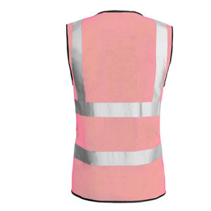 Chaleco de Seguridad Reflectante de Alta Visibilidad Unisex con Certificación EN, Transpirable, con Bolsillos, Cremallera Delantera y Malla - Product Image 4