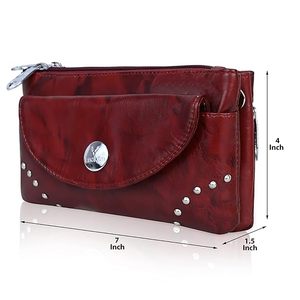 กระเป๋าคลัทช์หนังสุดหรูสำหรับผู้หญิงกระเป๋าคลัทช์หนังวัวนิ่มเคลือบเงา - Product Image 2