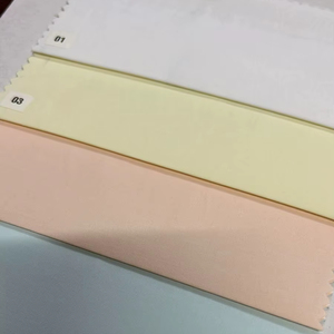 VANILLA Tela de satén de poliéster 100% de alta calidad 120gsm Peso Poly Cotton Shirting para niñas Uso al aire libre para camisas Ropa de dormir - Product Image 1