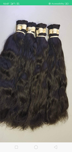 Cheveux humains bruts non traités, cuticules alignées, cheveux épais en vrac, prix d'usine de gros - Product Image 5