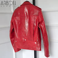 Veste en cuir texturé moderne 2025 Mode Qualité supérieure Streetwear Style unique en rouge Design tendance Veste pour homme