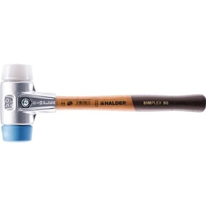 SIMPLEX Marteau multifonctionnel à tête souple de 330 mm avec tête de 40 mm Superplastique Blanc/TPE-Bleu souple pour le travail du bois - Product Image 1