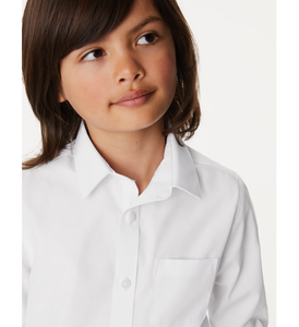 Camisas Escolares Unisex al por Mayor, Sin Plancha, Corte Regular, Tela de Algodón, Manga Larga, para Niños de 2 a 18 Años, OEM Personalizado - Product Image 2