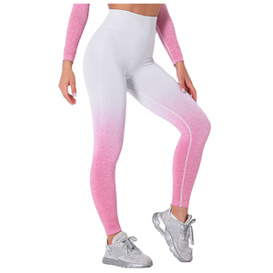 Leggings de yoga pour femmes sur mesure Leggings pour femmes en tissu élasthanne et nylon extensible dans les quatre sens Leggings pour femmes avec impression de collants de sublimation - Product Image 2