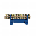 Hot Sale Neutral Brass Bar Electrical Earth 10 Holes With Screw on DIN Rail High Quality 100A Terminal <b>Block</b> <b>Plastic</b> Housing - Product Image 2