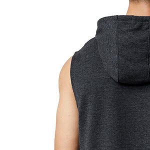 เสื้อกล้ามผู้ชายขายส่ง แบบไม่มีแขน ปักลาย ผ้าถักใยไผ่ผสมฝ้าย สำหรับออกกำลังกาย - Product Image 5