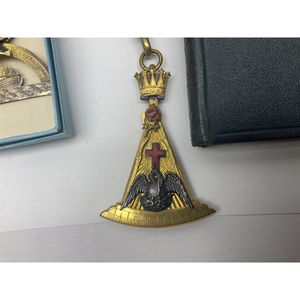 Masonic Regalia ROSE CROIX 18TH GRADO COLLAR BORDADO COLLAR JOYA GUANTE - Product Image 3