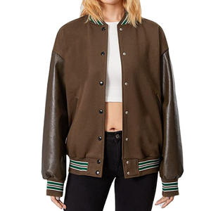 Chaqueta universitaria de manga larga para mujer de estilo callejero de alta calidad, chaqueta universitaria para mujer a precio razonable - Product Image 4