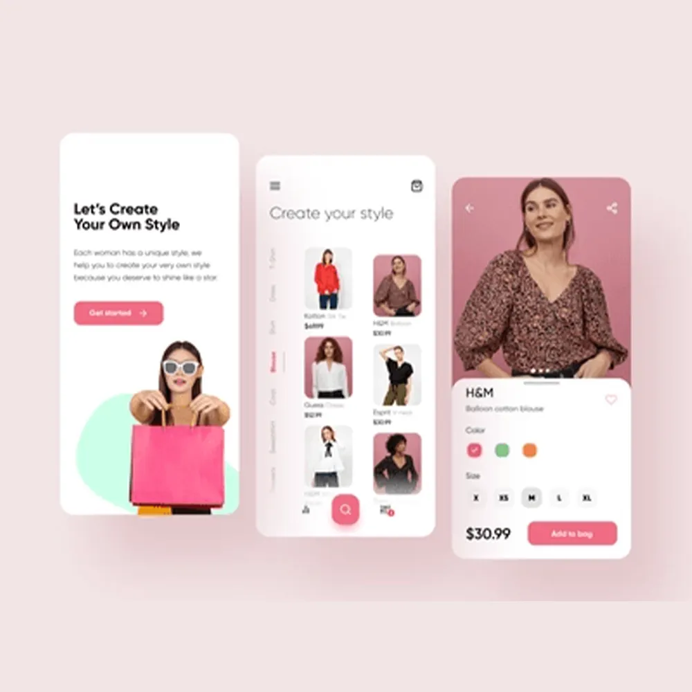 Website for Online fashion store | eCommerce website design and development | Mobile App Development