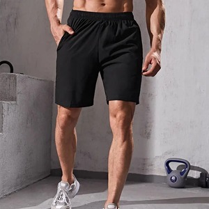 Verano de alta calidad Casual hombres corto 100% poliéster transpirable correr Fitness gimnasio hombres pantalones cortos nueva moda transpirable corto F - Product Image 5