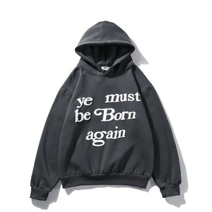 Streetwear Hot Sale Men's Winter Puff Printing Embroidery <b>Hoodies</b> Made in High Quality 100% Cotton <b>Soft</b> Fabric - Product Image 3