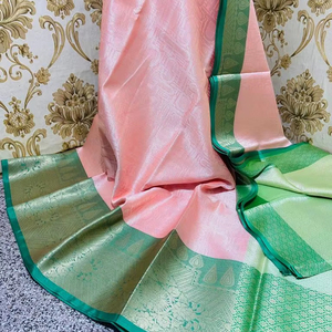 Custom Woven Brocade Silk Sarees Assorted Designs for Fashion Designers and Elegant Women Wear - Product Image 1