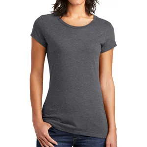 여성 적합 매우 중요한 티 셔츠 컬러 헤더 숯 티셔츠 여성용