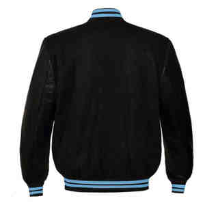 Fabricant OEM, veste de baseball bomber varsity de haute qualité pour hommes, en cuir brodé en chenille, manches personnalisées, lettres - Product Image 3