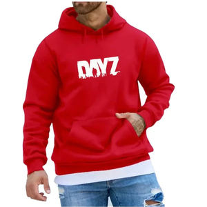 Sudadera con capucha ligera con estampado personalizado para uso diario tela suave con capucha y bolsillo canguro estilo unisex - Product Image 2