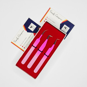 แหนบขนตาสินค้าติดอันดับปลายเงิน90องศาแหนบต่อขนตาติดป้ายยี่ห้อส่วนตัว - Product Image 4