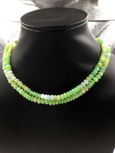 Perles de boule facettées en opale naturelle pour la fabrication de bijoux fins, collier en pierres précieuses - Product Image 4