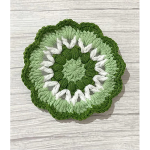 Sous-verre en laine crochetée à la main, bouquet de fleurs en forme de cloche, design classique, réutilisable, épais, cadeau pour la fête des mères, fabriqué au Vietnam - Product Image 2