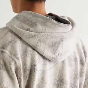 Confortable Hommes Acid Hoodies Automne Hiver Acid Wash Hoodies Premium 100% Coton Acid Wash Hoodies - Product Image 6