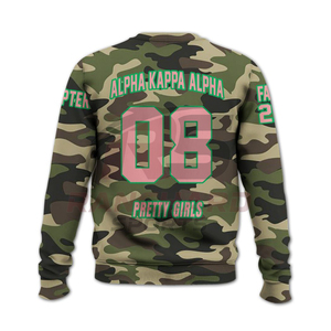 Chaqueta Letterman con Letras AKA de Estilo Elegante para Hermandades, Estilo Urbano, Manga Larga, 340g, Cálida, Cómoda, Duradera, Profesional, 100% Algodón Sólido - Product Image 2