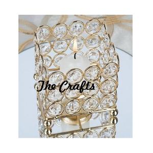 Porte-bougie en métal couleur or pour la maison et les accessoires de décoration de mariage, best-seller, porte-bougie décoratif - Product Image 2