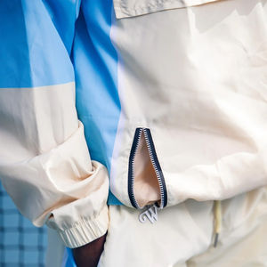 Chándal cortavientos de poliéster con cremallera de gran tamaño personalizado, ropa de calle, conjunto de pantalones cortos anorak, conjuntos de pantalones cortos de verano para hombre, novedad - Product Image 3