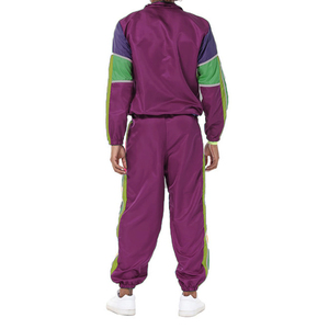 ชุดวอร์มผ้าไนลอนขนาดใหญ่สำหรับผู้ชายและผู้หญิงชุดวอร์ม2ชิ้นชุดกันลมทรงแบ็กกี้ออกแบบได้ตามใจชอบสีต่างๆ - Product Image 2